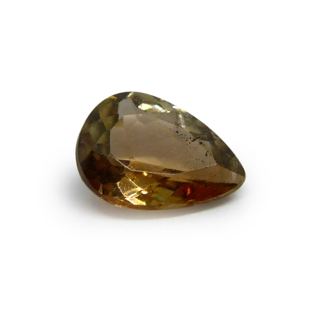 Andalousite Taillée Poire Gemmes Pierres Précieuses